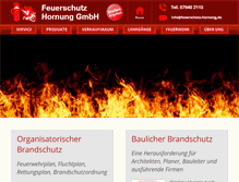 Tablet Screenshot of feuerschutz-hornung.de